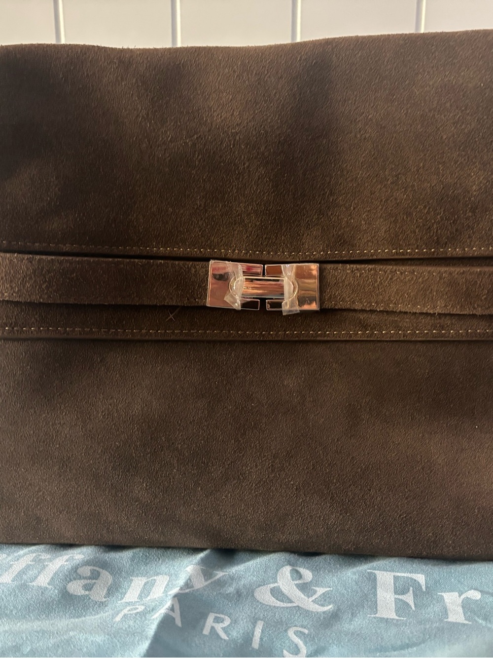 NWT brown suede shoulder bag - Picture 3 of 7